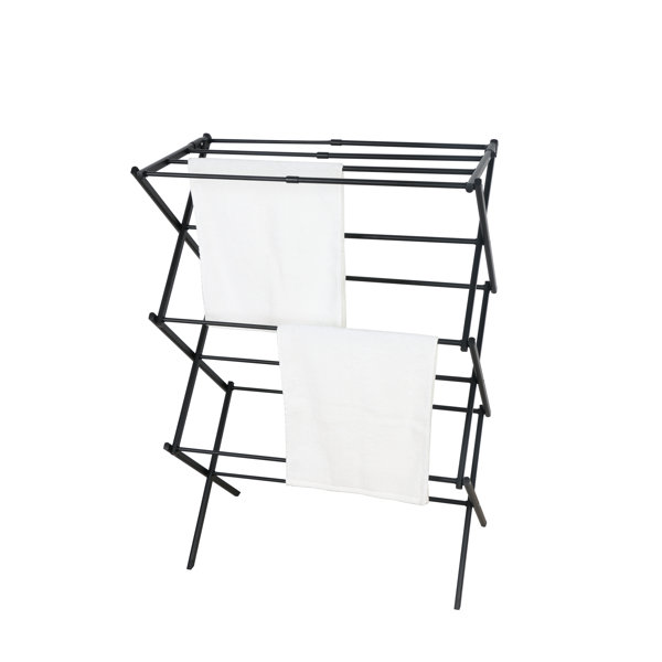 Rebrilliant Steel Foldable Accordion Drying Rack Wayfair Canada